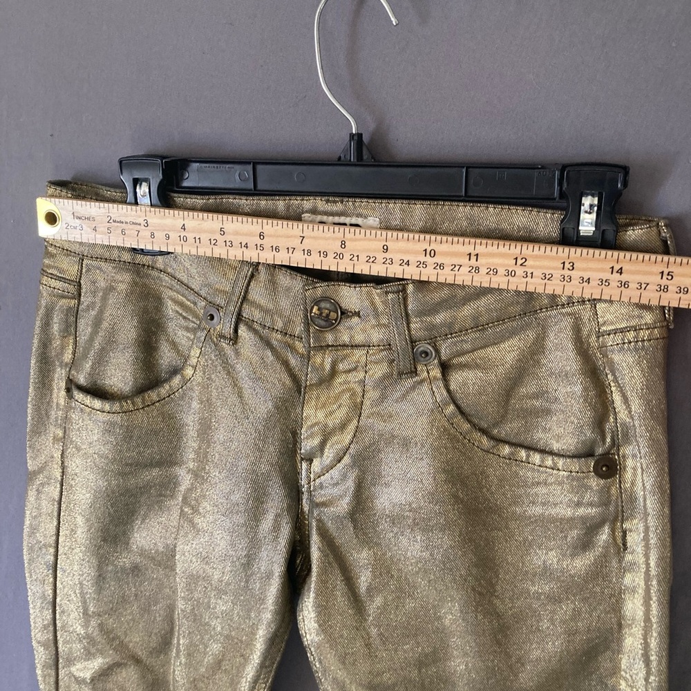 fornarina jeans Women’s Size 28 Gold Clubbing Jeans - Picture 11 of 12